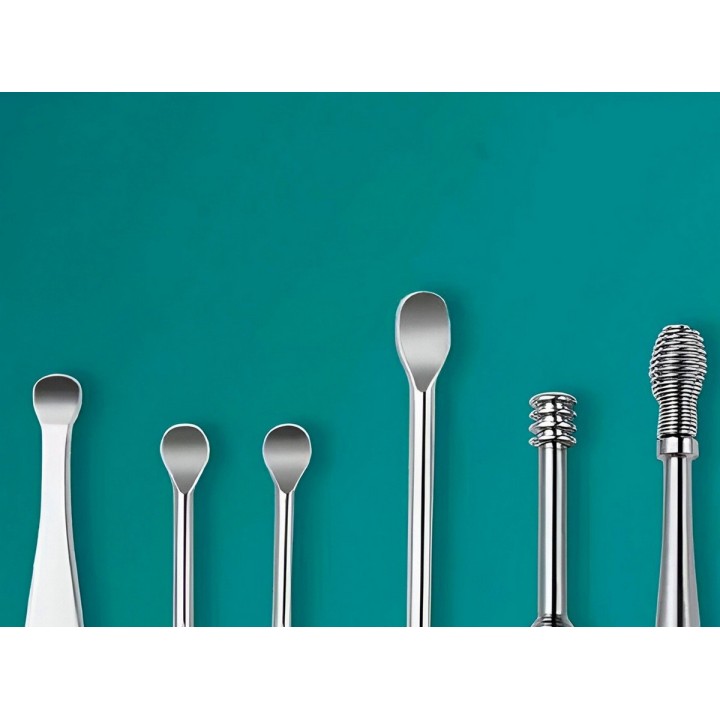Set Kit Limpieza Higiene Cera Oídos Orejas Reutilizable
