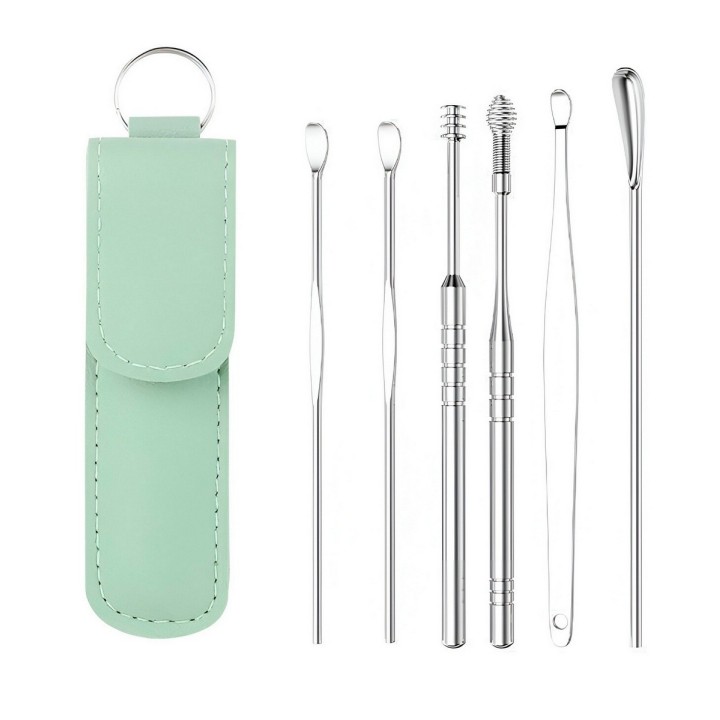 Set Kit Limpieza Higiene Cera Oídos Orejas Reutilizable