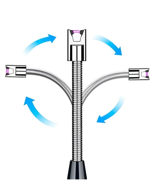 Encendedor Eléctrico Recargable Con Cuello Flexible Y Arco