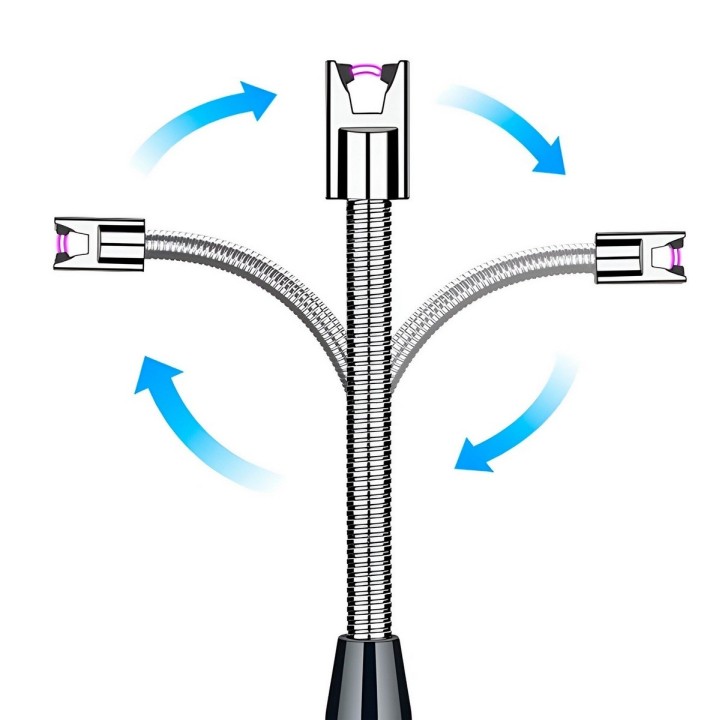 Encendedor Eléctrico Recargable Con Cuello Flexible Y Arco