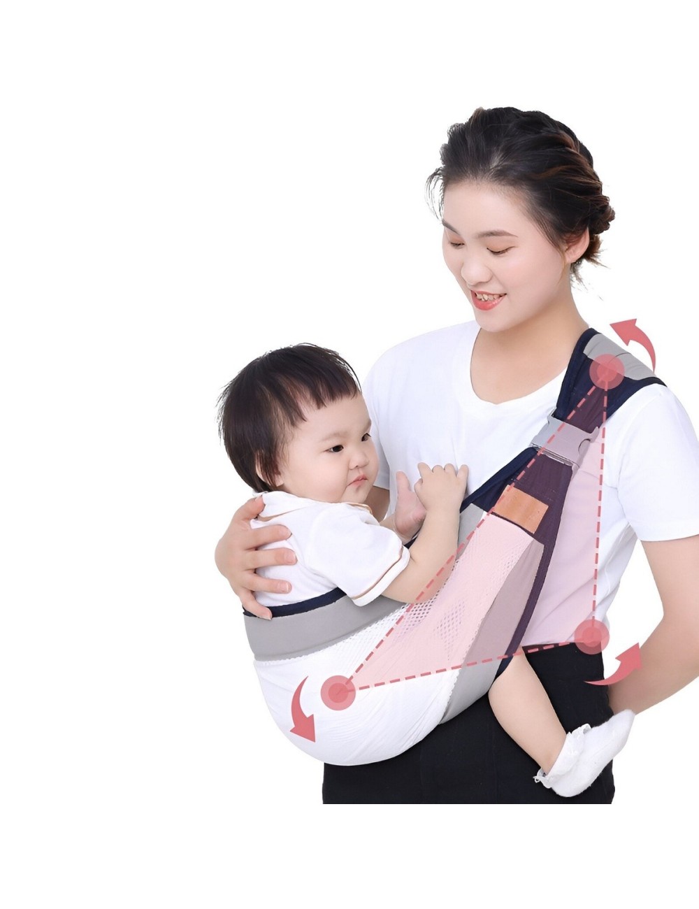 Cargador Fular Canguro Bebés Ergonómico Transpirable