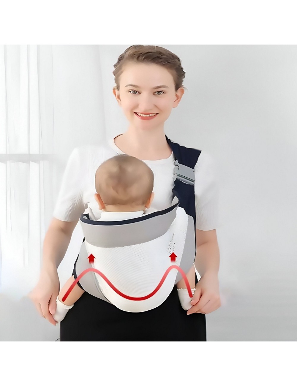 Cargador Fular Canguro Bebés Ergonómico Transpirable