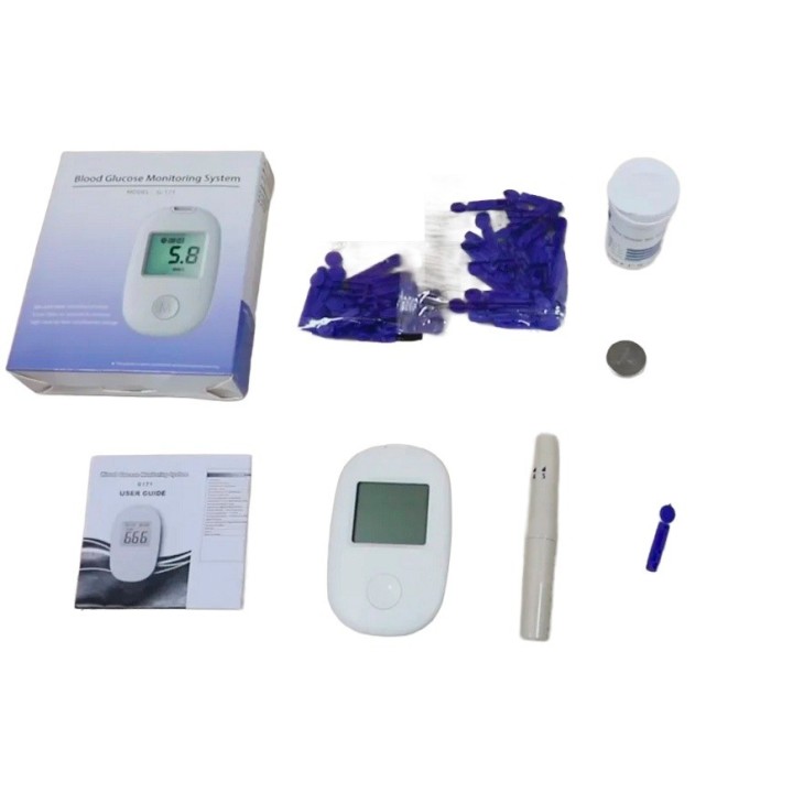 Kit Glucómetro Diabetes Digital + Accesorios G-171