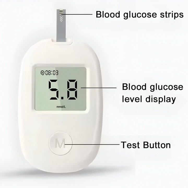Kit Glucómetro Diabetes Digital + Accesorios G-171