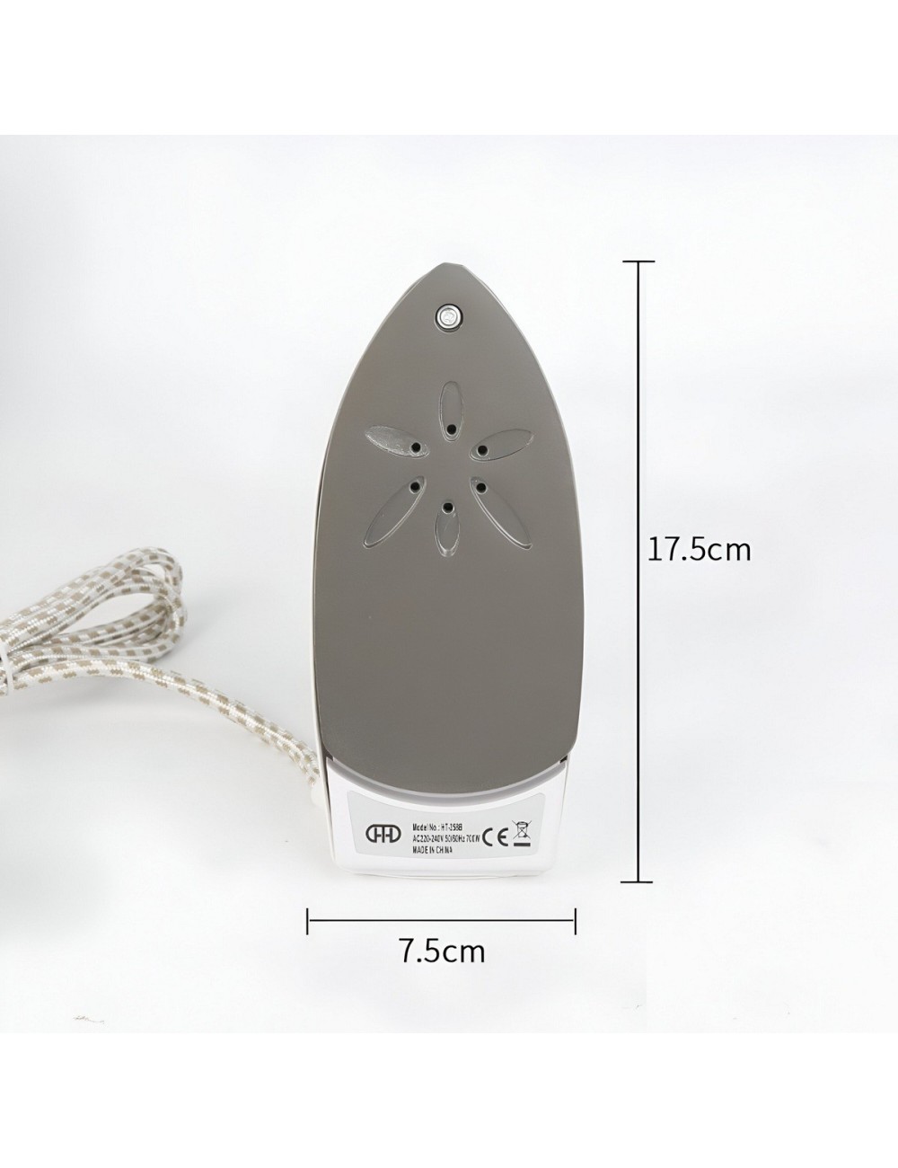 Plancha De Vapor Viajera Ropa Temperatura Ajustable Ht-258b