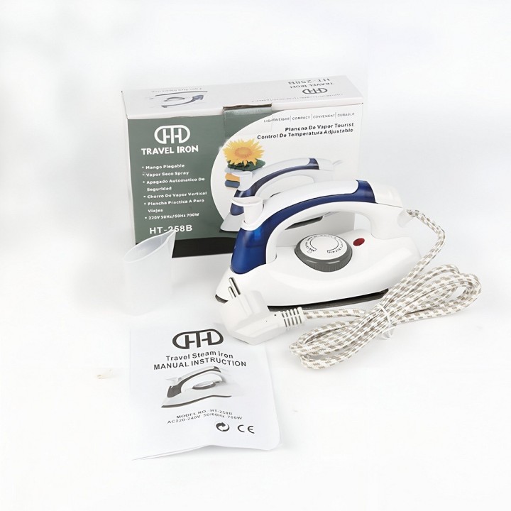 Plancha De Vapor Viajera Ropa Temperatura Ajustable Ht-258b