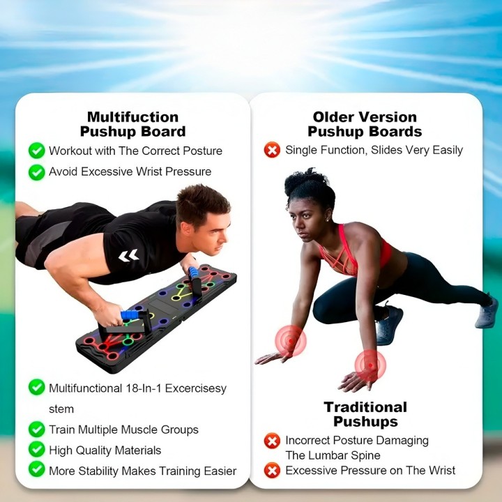 Push Up Tabla Flexiones Ejercicios Sistema Completo
