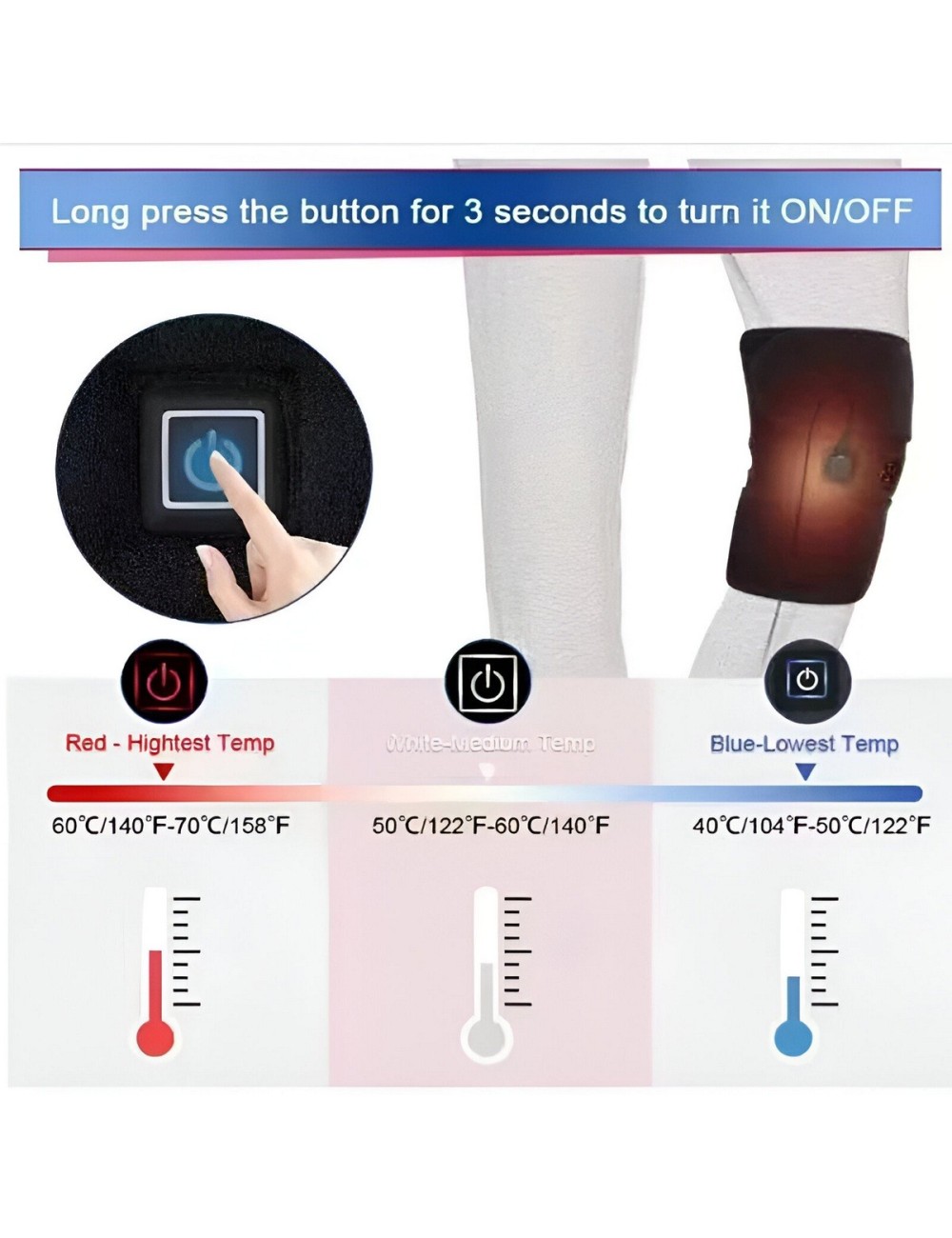 Rodillera Deportiva De Tiras Ajustable Ortopédica