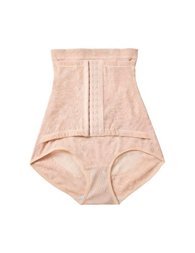 Faja Panty De Alta Compresión Con Encaje Y Broches Frontales