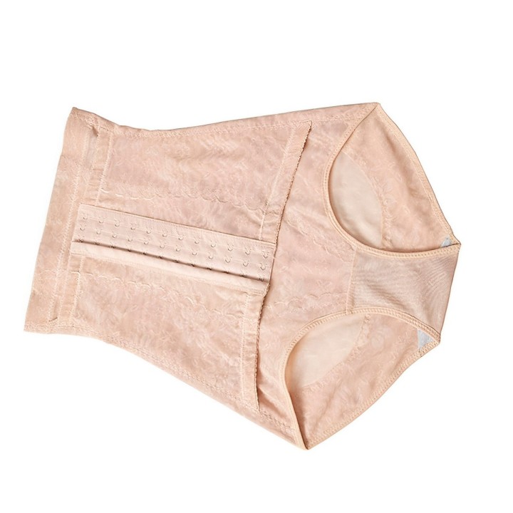 Faja Panty De Alta Compresión Con Encaje Y Broches Frontales