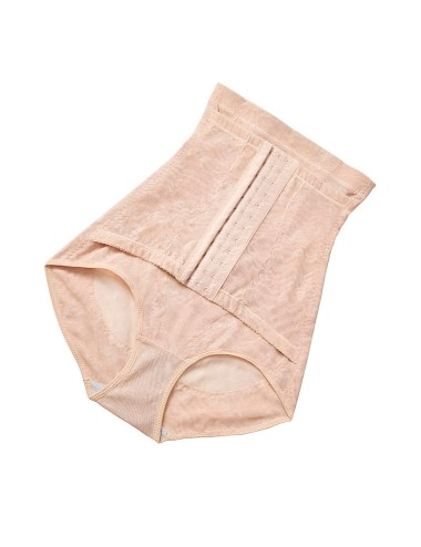 Faja Panty De Alta Compresión Con Encaje Y Broches Frontales