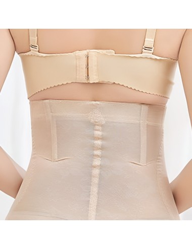 Faja Panty De Alta Compresión Con Encaje Y Broches Frontales