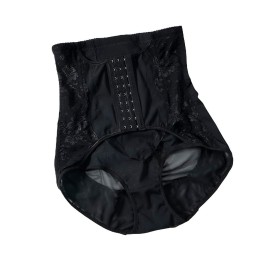 Faja Panty De Alta Compresión Con Encaje Y Broches Frontales