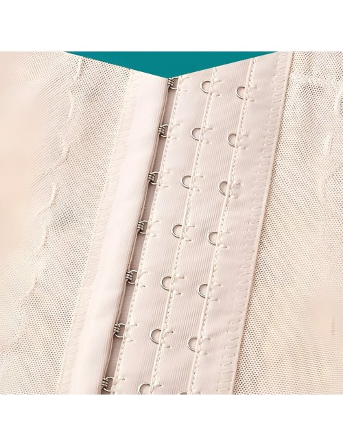 Faja Panty De Alta Compresión Con Encaje Y Broches Frontales