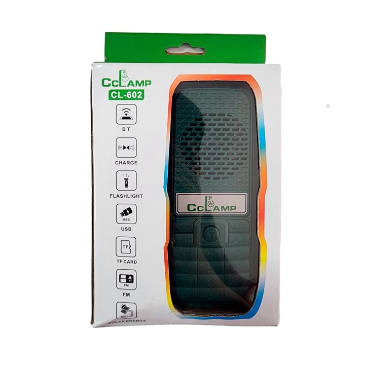 Radio Parlante Recargable Con Panel Solar Portatil Linterna