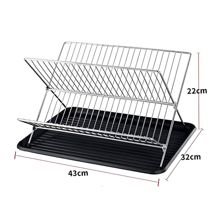 Escurridor Plegable Con Bandeja Losa Platos Cocina