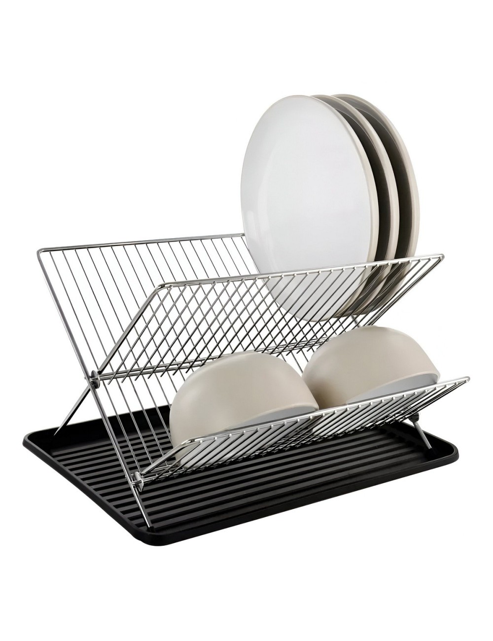 Escurridor Plegable Con Bandeja Losa Platos Cocina