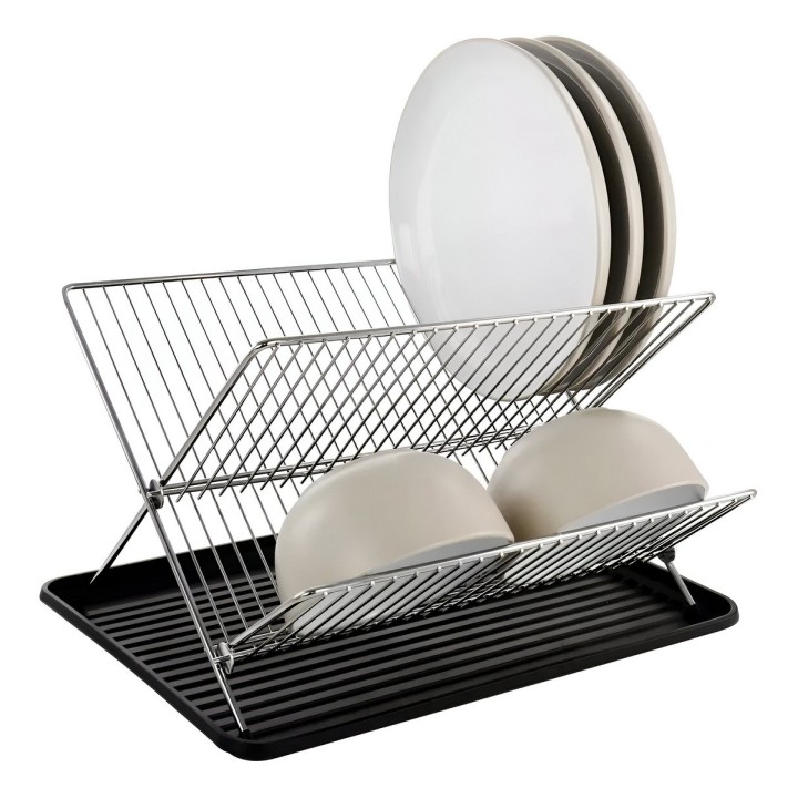 Escurridor Plegable Con Bandeja Losa Platos Cocina