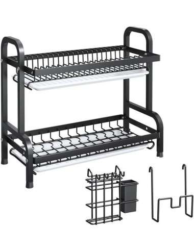 Estante Escurridor De Cocina Para Platos En Hierro 2 Niveles