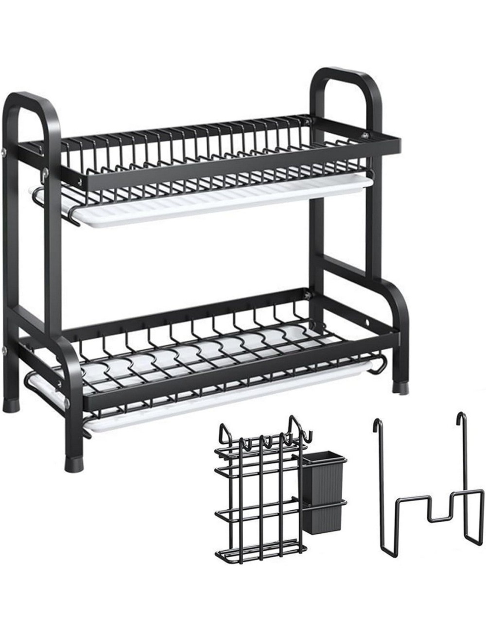 Estante Escurridor De Cocina Para Platos En Hierro 2 Niveles