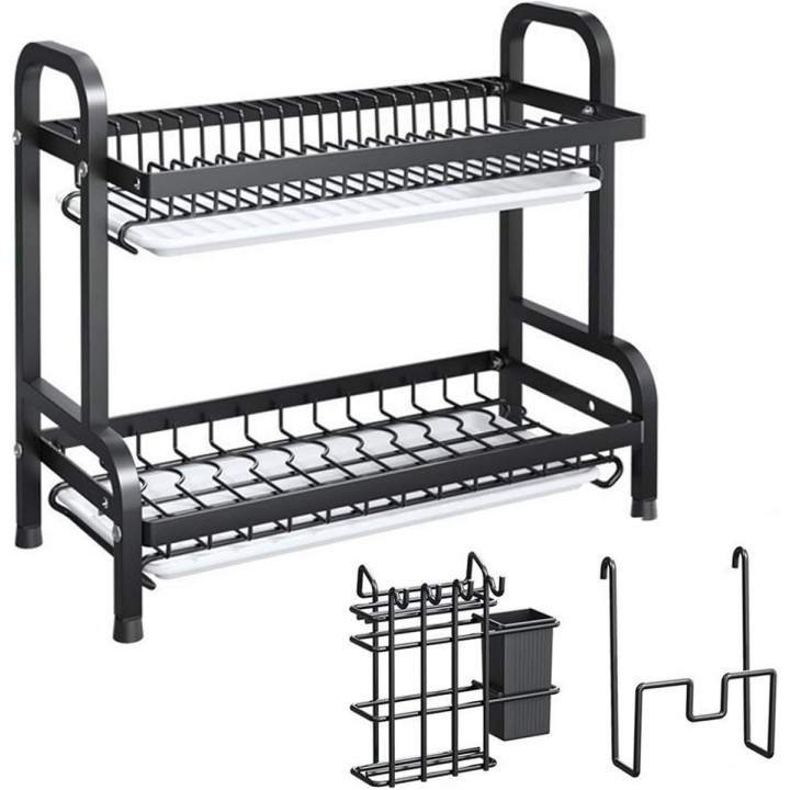 Estante Escurridor De Cocina Para Platos En Hierro 2 Niveles