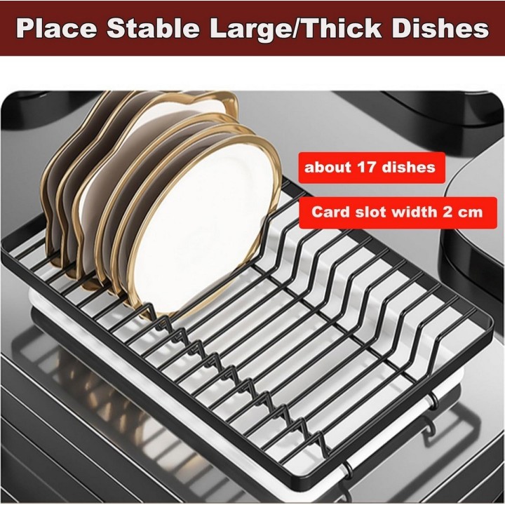 Estante Escurridor De Cocina Para Platos En Hierro 3 Niveles