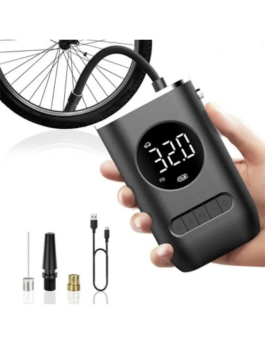 Inflador De Llanta Portable Mini Compresor Carro Moto Balon