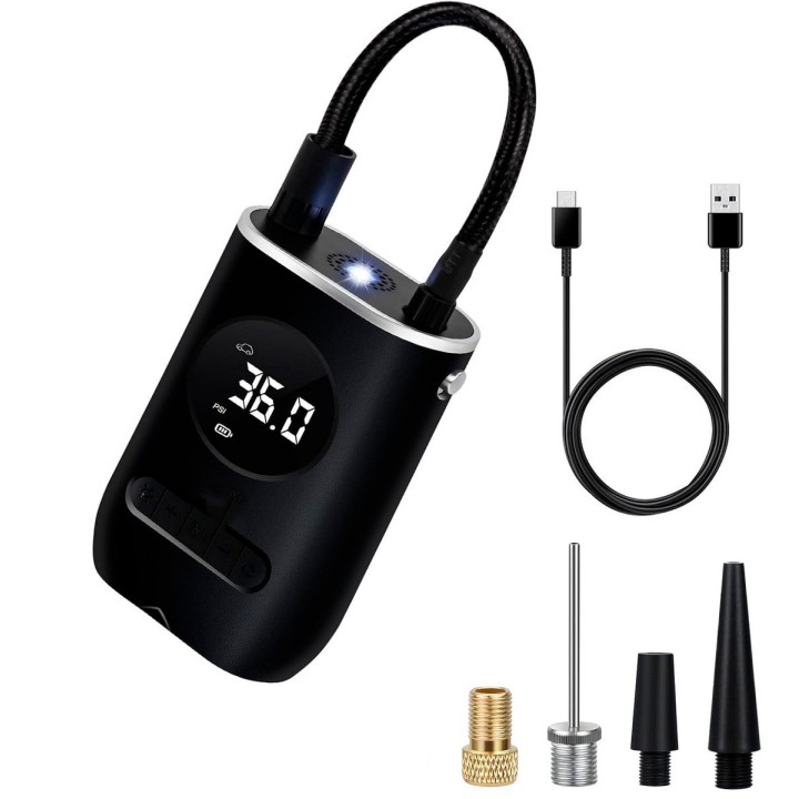 Inflador De Llanta Portable Mini Compresor Carro Moto Balon