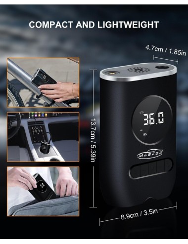 Inflador De Llanta Portable Mini Compresor Carro Moto Balon