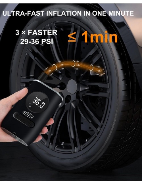 Inflador De Llanta Portable Mini Compresor Carro Moto Balon