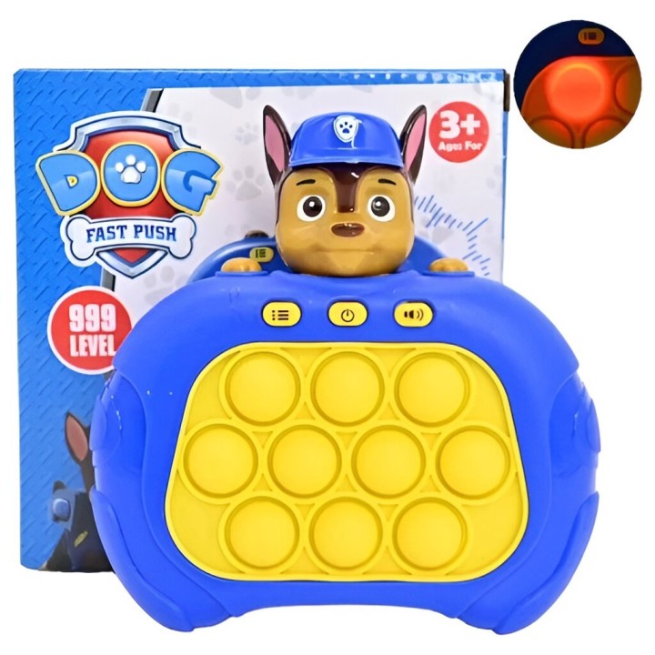 Juego De Memoria Luz Y Sonido Popit Push Popit Patrulla Can