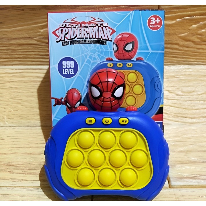 Juego De Memoria Luz Y Sonido Popit Push Popit Spiderman