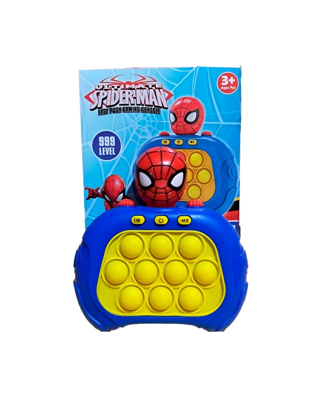 Juego De Memoria Luz Y Sonido Popit Push Popit Spiderman