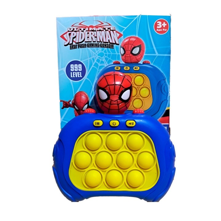 Juego De Memoria Luz Y Sonido Popit Push Popit Spiderman
