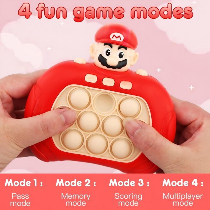 Juego De Memoria Luz Y Sonido Popit Push Popit Super Mario