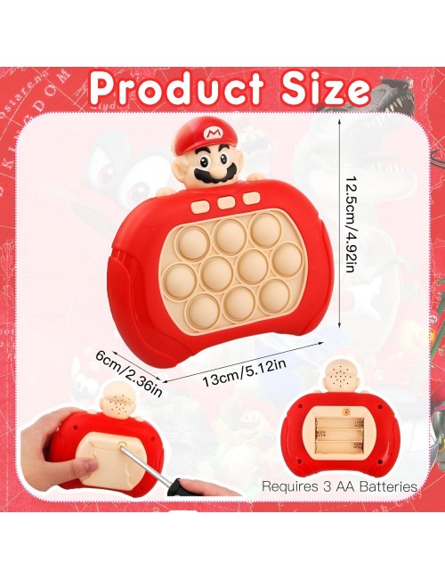 Juego De Memoria Luz Y Sonido Popit Push Popit Super Mario