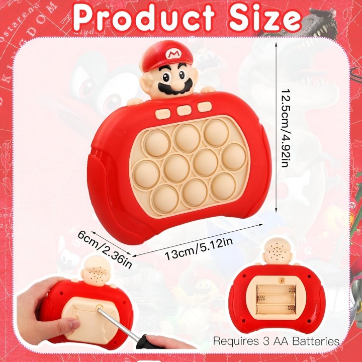 Juego De Memoria Luz Y Sonido Popit Push Popit Super Mario