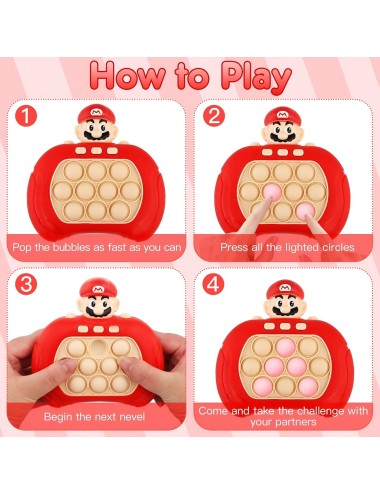 Juego De Memoria Luz Y Sonido Popit Push Popit Super Mario