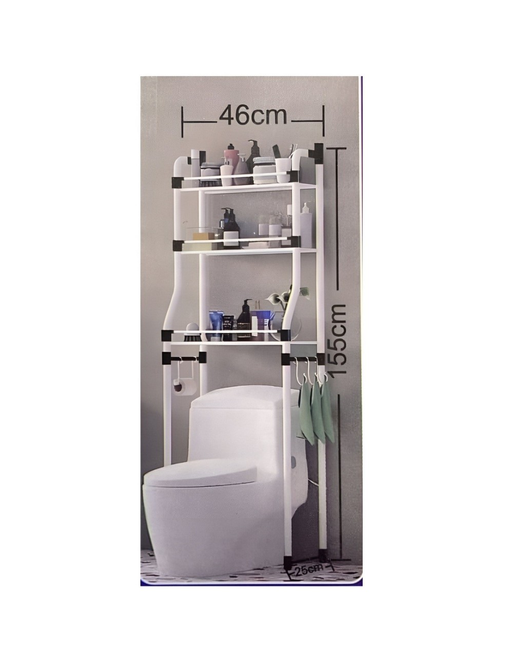 Organizador De Baño Estantería Mueble Ahorrador De Espacio