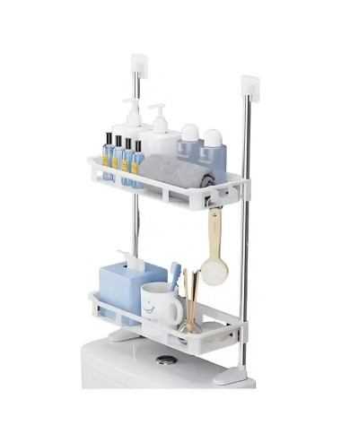 Organizador De Baño Estantería Mueble Dos Niveles Ahorrador