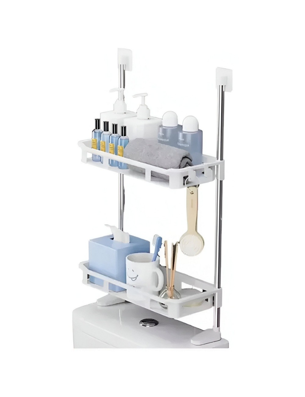Organizador De Baño Estantería Mueble Dos Niveles Ahorrador