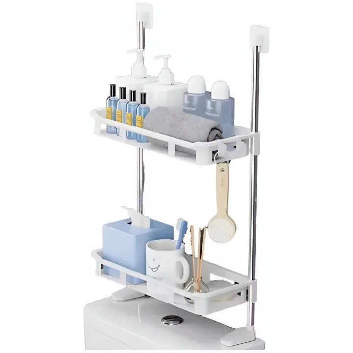 Organizador De Baño Estantería Mueble Dos Niveles Ahorrador