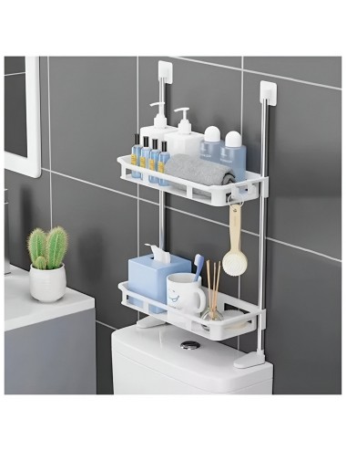 Organizador De Baño Estantería Mueble Dos Niveles Ahorrador