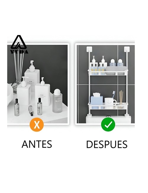 Organizador De Baño Estantería Mueble Dos Niveles Ahorrador