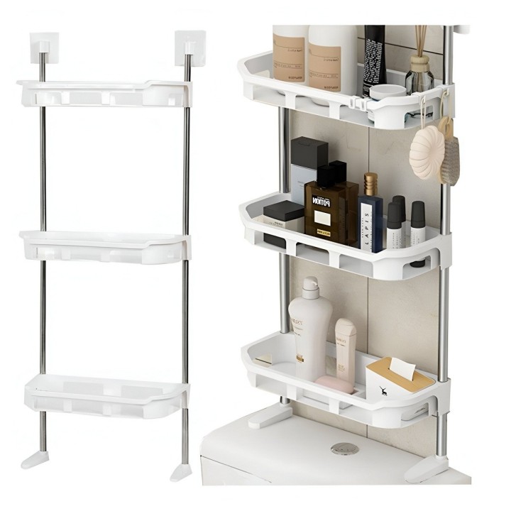 Organizador De Baño Estantería Mueble Tres Niveles Ahorrador