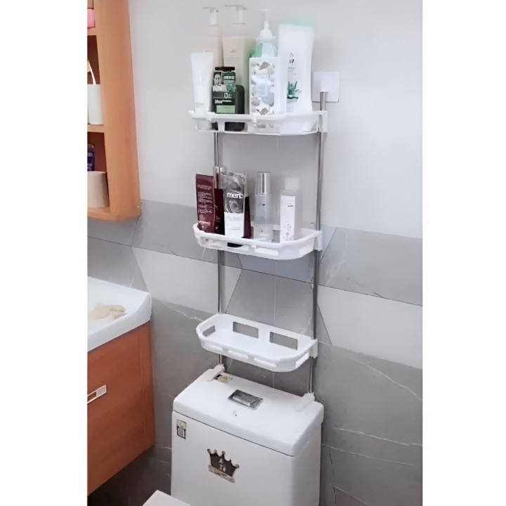 Organizador De Baño Estantería Mueble Tres Niveles Ahorrador