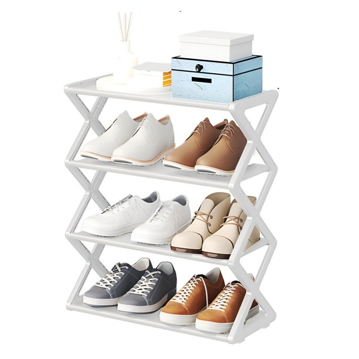 Organizadores De Zapatos Premium Moderno 4 Estantes 8 Pares