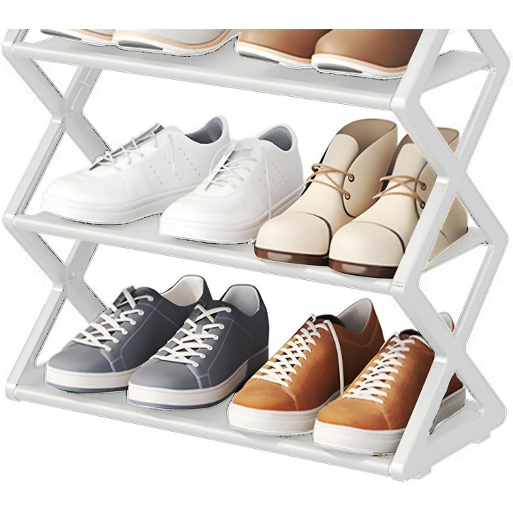 Organizadores De Zapatos Premium Moderno 4 Estantes 8 Pares