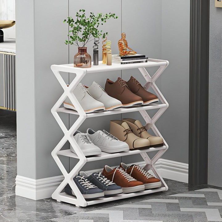 Organizadores De Zapatos Premium Moderno 4 Estantes 8 Pares