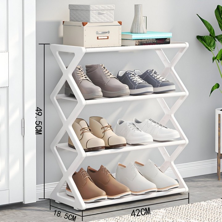 Organizadores De Zapatos Premium Moderno 4 Estantes 8 Pares